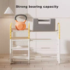 Kids Bookshelf and Toy Storage, 4-Tier Toy Organizers W/8 Removable Storage Bins, Kids Toy Storage Organizer for Study Room, Bedroom, Kids Room