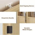 70 Tall Slim Bathroom Storage Cabinet with Door & Open Shelves, Narrow Freestanding Floor Cabinet for Small Spaces, Kitchen, Living Room