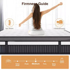 14 Inch King Mattress, Gel Memory Foam Hybrid Mattress in a Box, Pocket Spring Support with Motion Isolation & Pressure Relief,Medium Firm,CertiPUR-US
